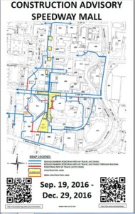 Speedway Mall Accessible Routes Sept 19- Dec 29