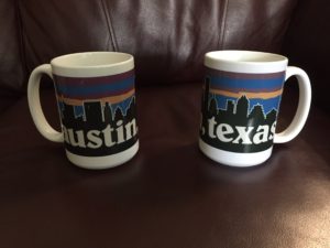 2 Austin Coffee Mugs