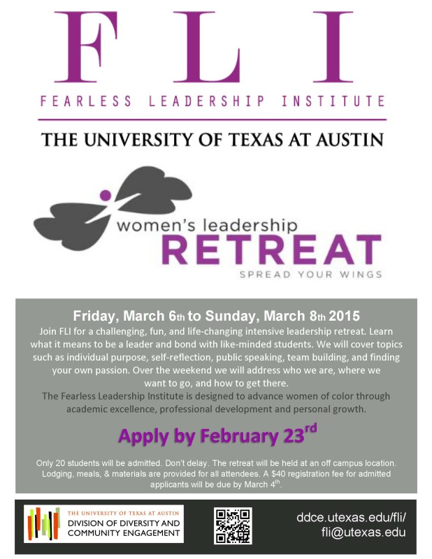 FLI leadership retreat flyer (QR)