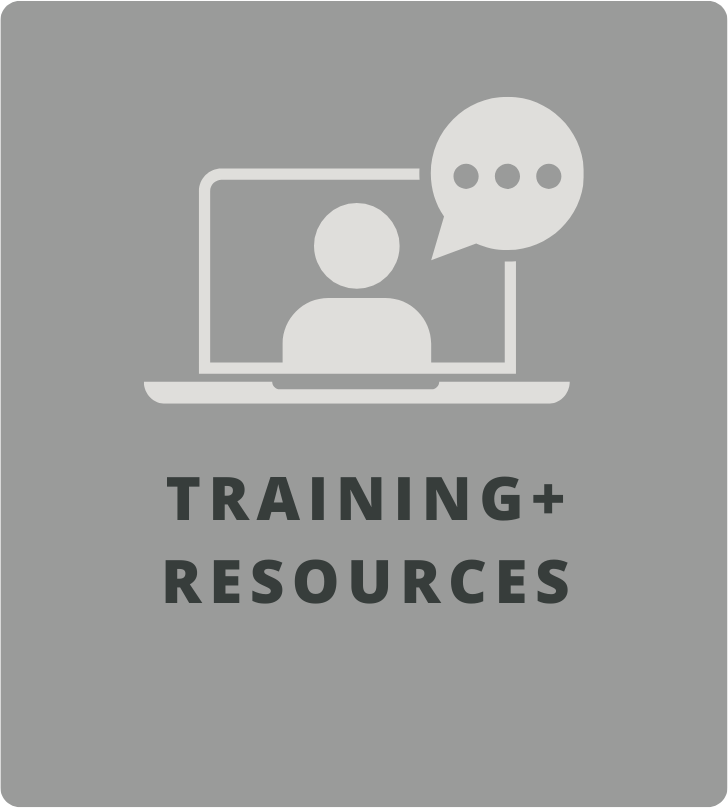 training and resources button