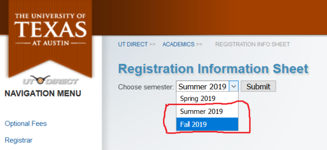 RIS Semester Summer or Fall 2019
