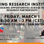 Spring Institute Flyer for March 1 at San Antonio College