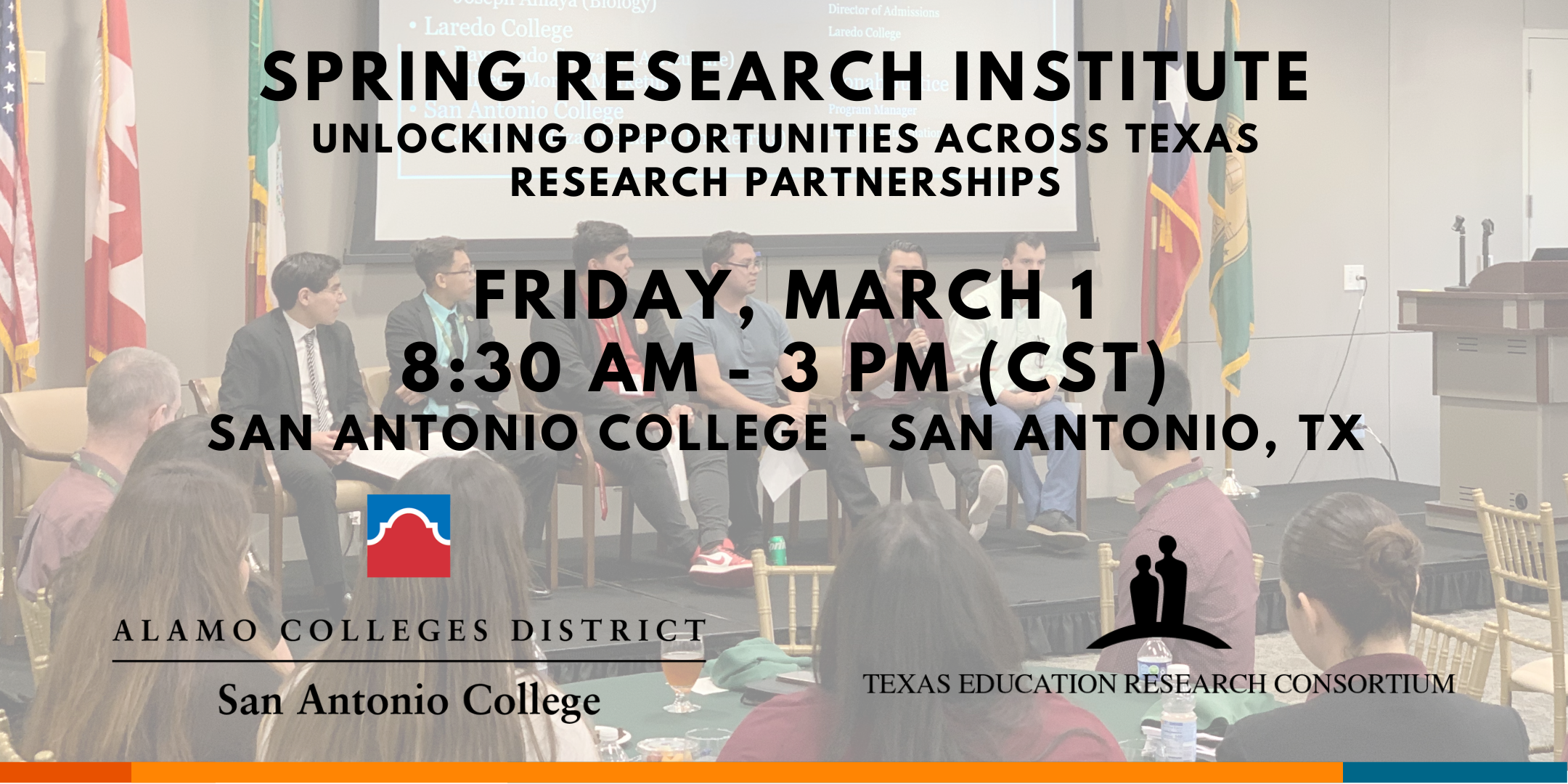 Spring Institute Flyer for March 1 at San Antonio College