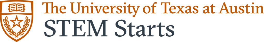 The University of Texas at Austin STEM Starts Wordmark
